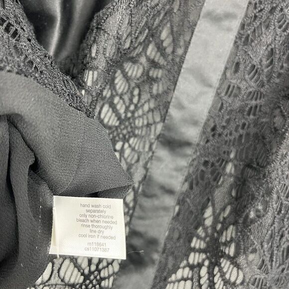 Isabel Toledo Lane Bryant Jacket Size 22 Womens Black Lace Bolero Blazer Sheer - Picture 8 of 8